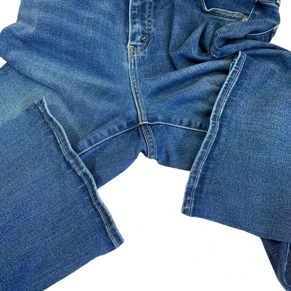 Levi's 512 Perfectly Slimming Bootcut Denim Blue Jeans Size 10 High Waist 31X32 - Picture 10 of 16